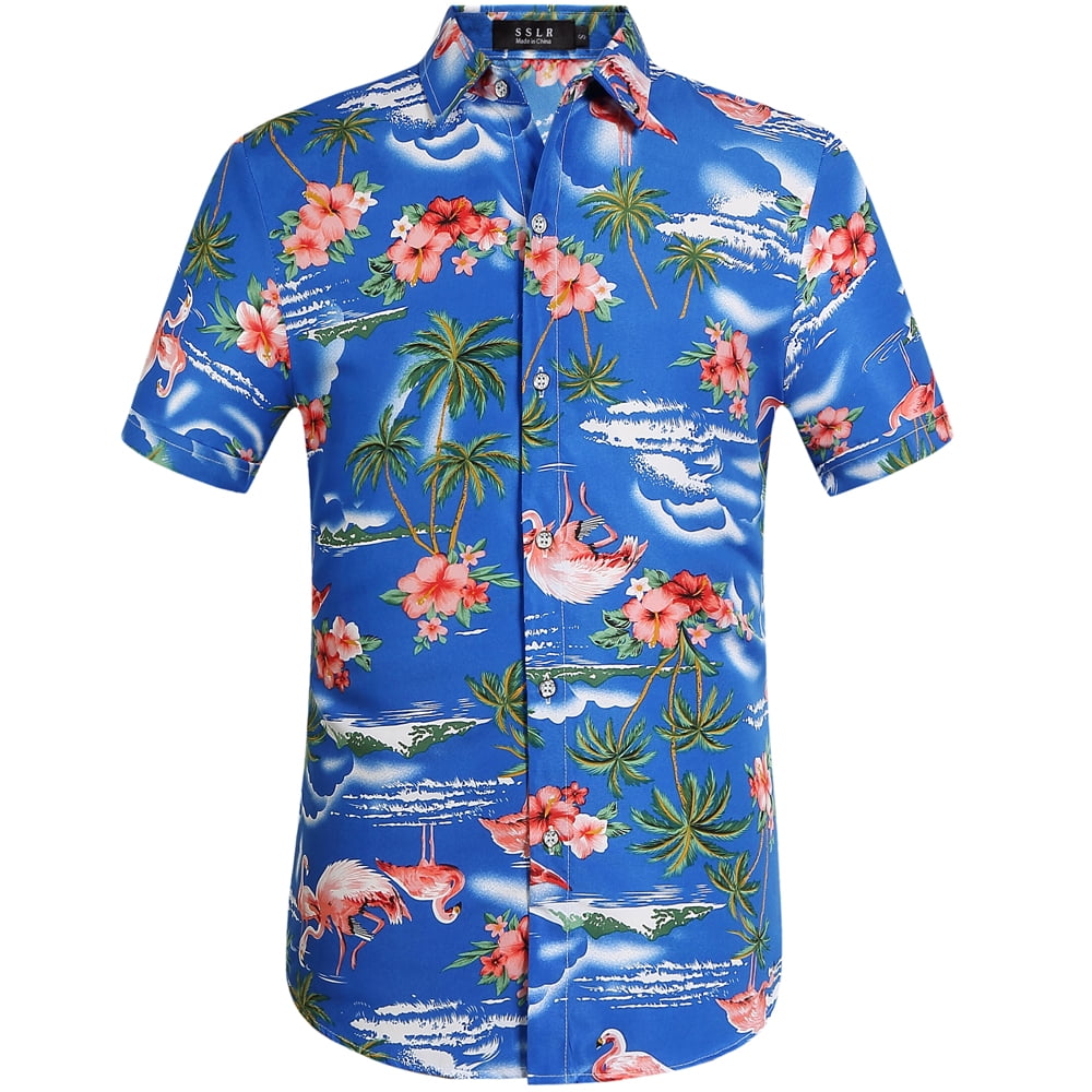 Lightweight Men's Hawaiian Shirt - Casual Summer Aloha Print Top main image 1