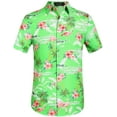 thumbnail image 1 of SSLR Hawaiian Shirt for Men Flamingo Short Sleeve Casual Button Down Shirts Summer Beach Shirt, 1 of 7