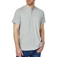 thumbnail image 1 of SSLR Henley Shirts for Men Casual Short Sleeve T Shirts Solid Colors Cotton tshirts, 1 of 7