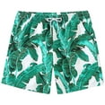 thumbnail image 1 of SSLR Kids Boys Swim Trunks Hawaiian Casual Beach Shorts Quick Dry Board Shorts Swimwear Bathing Suits, 1 of 7