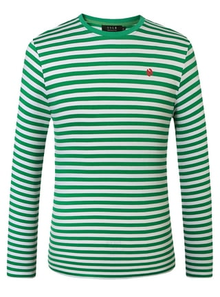 Mens Long Sleeve Striped T Shirt