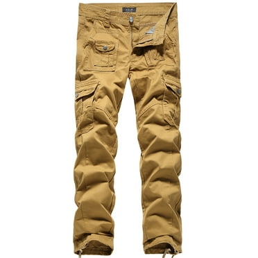 Camouflage Pants Men's Classic Relax Fit Cargo Pants Multi-pocket ...