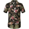 thumbnail image 1 of SSLR Mens Casual Button Down Shirts Short Sleeve Hawaiian Shirts Beach Shirts, 1 of 7