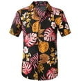 thumbnail image 1 of SSLR Mens Casual Button Down Shirts Short Sleeve Hawaiian Shirts Beach Shirts, 1 of 7