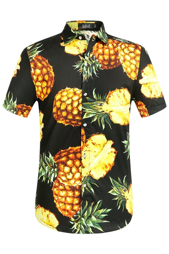 Mens Hawaiian Shirt Beach Shirts Tropical Shirts Short Sleeve Casual Button Down Shirts