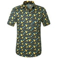 thumbnail image 1 of SSLR Mens Hawaiian Shirts Casual Button Down Shirts 100% Cotton Short Sleeve Tropical Shirts, 1 of 7