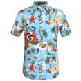 thumbnail image 1 of SSLR Mens Santa Claus Party Tropical Ugly Hawaiian Christmas Shirts, 1 of 8