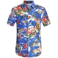thumbnail image 1 of SSLR Mens Santa Claus Party Tropical Ugly Hawaiian Christmas Shirts, 1 of 8