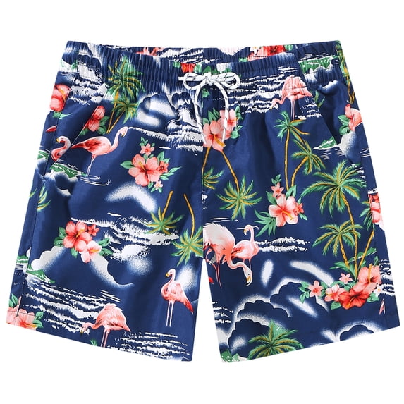 SSLR Mens Swimming Trunks Quick Dry 5" Swim Shorts with Mesh Lining Swim Trunks