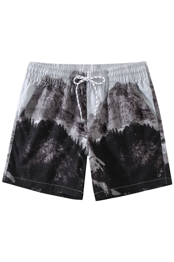 Mens Swimming Trunks Quick Dry 5" Swim Shorts with Mesh Lining Swim Trunks