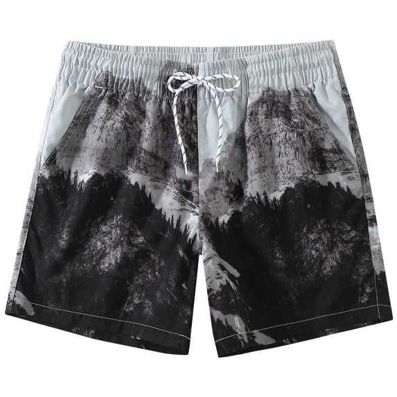 SSLR Mens Swimming Trunks Quick Dry 5" Swim Shorts with Mesh Lining Swim Trunks