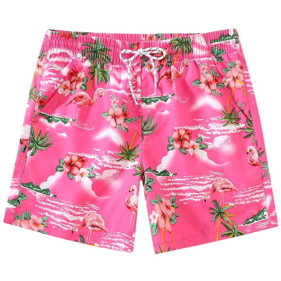 SSLR Mens Swimming Trunks Quick Dry 5" Swim Shorts with Mesh Lining Swim Trunks