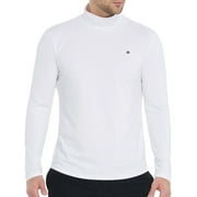 SSLR Turtleneck Thermal Shirts for Men Long Sleeve Shirts Fleece Lined Tops Mock Neck Base Layer