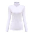 thumbnail image 1 of SSLR Turtleneck Thermal Shirts for Women Long Sleeve Tops Fleece Lined Shirt Mock Neck Base Layer, 1 of 7