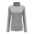 thumbnail image 1 of SSLR Turtleneck Thermal Shirts for Women Long Sleeve Tops Fleece Lined Shirt Mock Neck Base Layer, 1 of 7