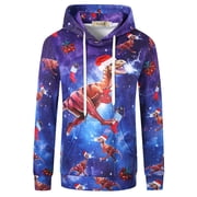 SSLR Womens Funny Ugly Christmas Hoodie Sweatshirt Xmas Holiday Pullover