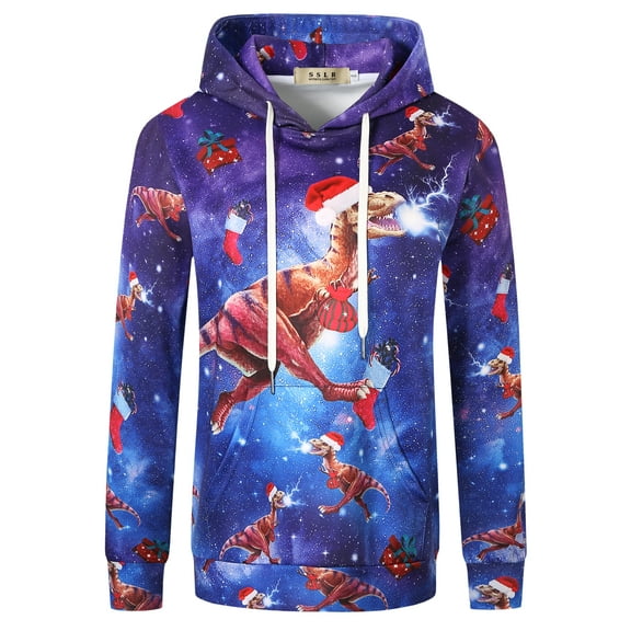 SSLR Women's Funny Ugly Christmas Hoodie Sweatshirt Xmas Holiday Pullover