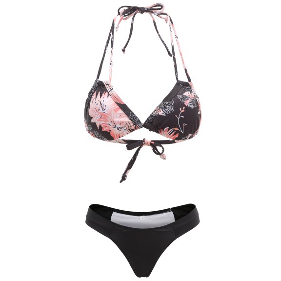 SSLR Womens Bikini Set 2 Piece Swimsuit Swimwear Beachwear Printed Bathing Suits