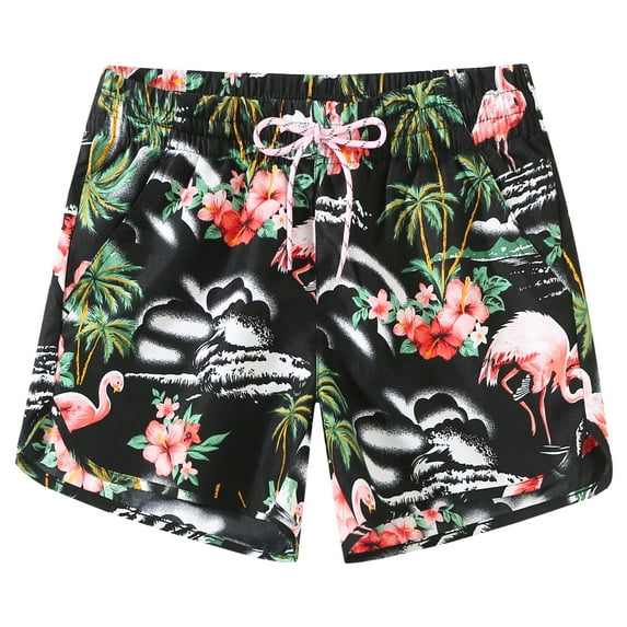 SSLR Womens Board Shorts Quick Dry Printed Swimwear Bathing Suits