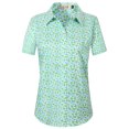 thumbnail image 1 of SSLR Womens Hawaiian Shirts Floral Blouses Short Sleeve Button Down Shirts, 1 of 8