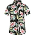 thumbnail image 1 of SSLR Womens Hawaiian Shirts Floral Blouses Short Sleeve Button Down Shirts, 1 of 8