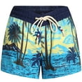 thumbnail image 1 of SSLR Womens Hawaiian Shorts Pants Quick Dry, 1 of 7