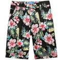 thumbnail image 1 of SSLR Youth Big Boy's Hawaiian Classic Fit Casual Flowers Shorts Pants, 1 of 6