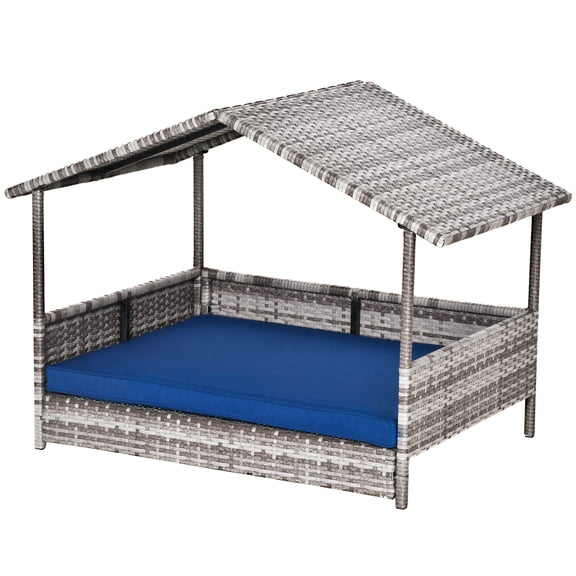 SSLZ Dog Ramp Foldable with Non-slip Carpet Top Platform, Gray, White