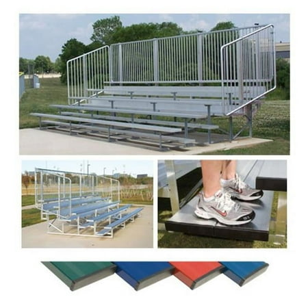 SSN 5 Row 15 ft. Preferred Vertical Picket Bleacher - Navy - 15 ft.