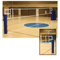 thumbnail image 1 of SSN PR5000X10 Volleyball Net 3.5 in. Aluminium System without Judges Stand  Maroon, 1 of 1