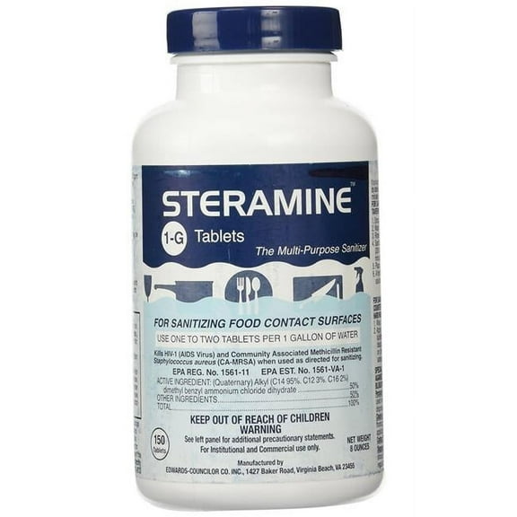 SSN SPC1G Steramine 1-G Sanitizing Tablets