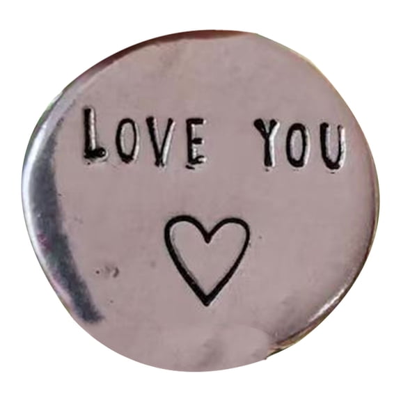 SSNTSY 1.2 inch Personalized Pewter Hug Coin - Valentine‘s Day Gift Token for a Loved One, Pocket Keepsake