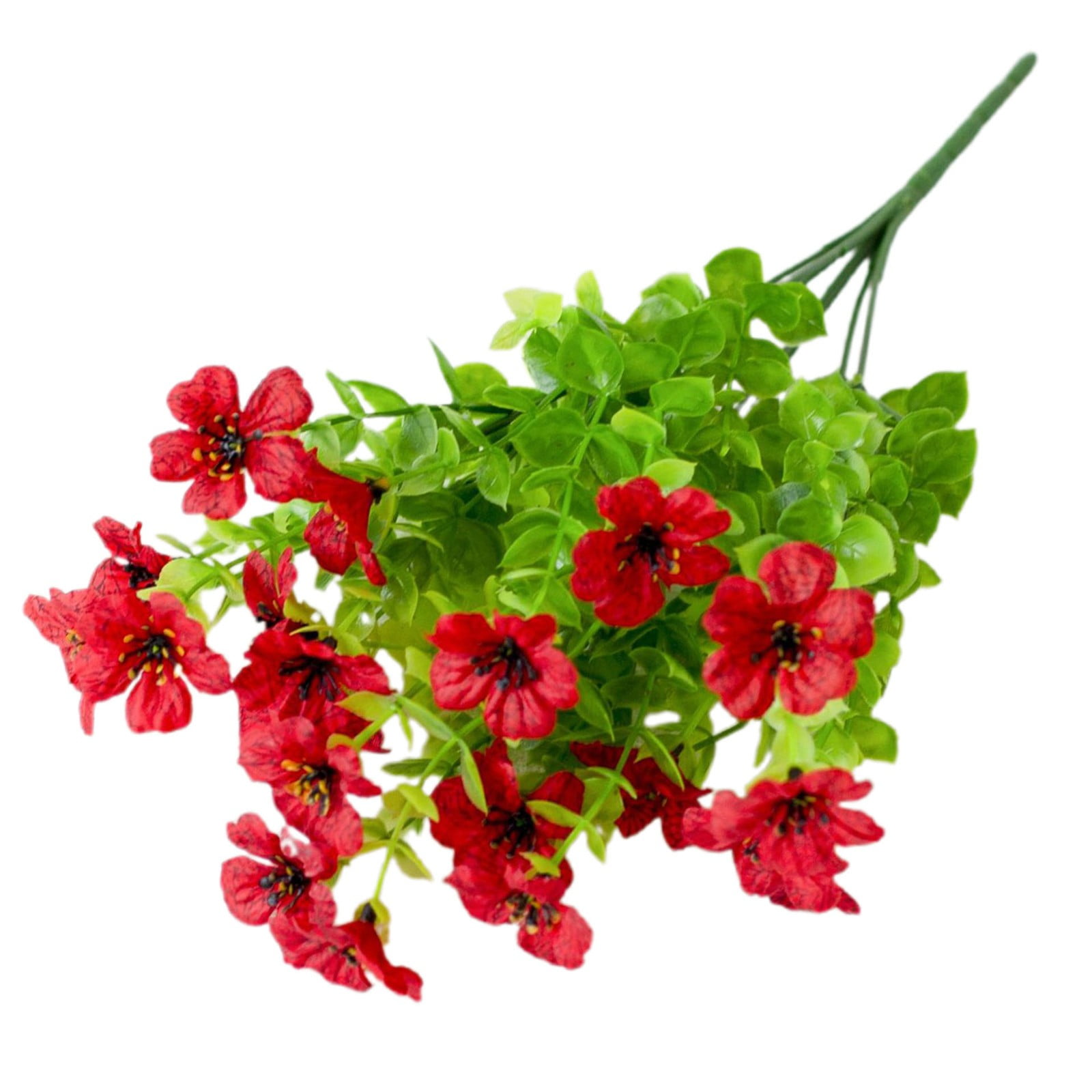 SSNTSY 13.8" Artificial Flowers for Outdoor, Faux Flower Plants, UV Resistant Spring Decoration, No Fade Faux Plants, Fake Colored Flower for Outside Porch Patio Home Yard Garden Planters Pots