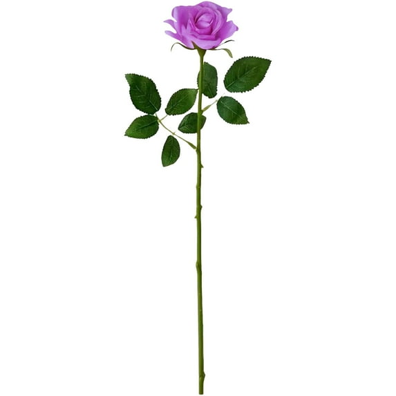 SSNTSY 17.6 inch Long Stem Rose Bouquet - Artificial Silk Flower Arrangement for Wedding Centerpiece & Home Decor