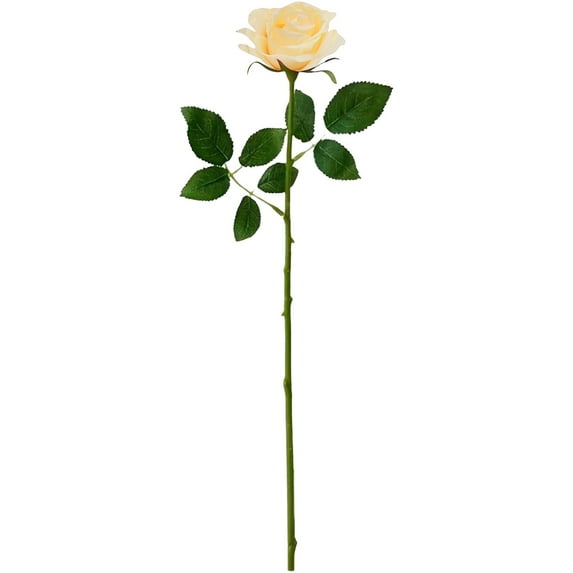 SSNTSY 17.6 inch Realistic Silk Rose Stem - Premium Artificial Flower for Vase, Centerpiece & Wedding Decor