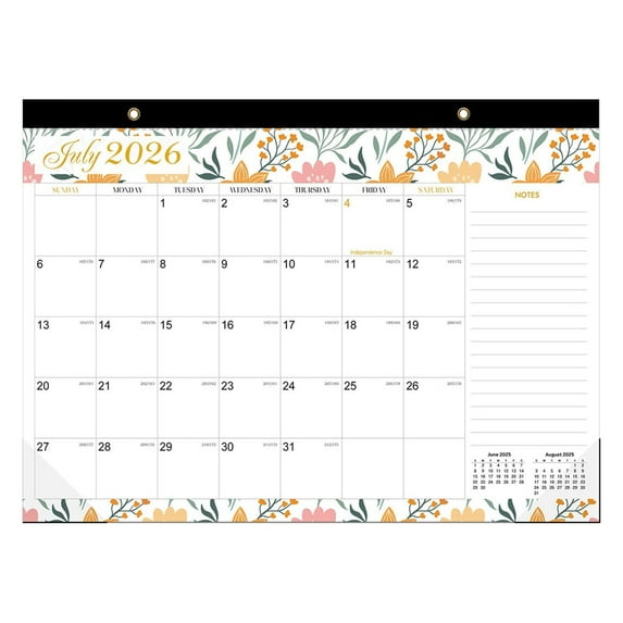 SSNTSY 2026-2027 Desk Blotter & Calendar - 18-Month Jan to June Planner for Office Desk