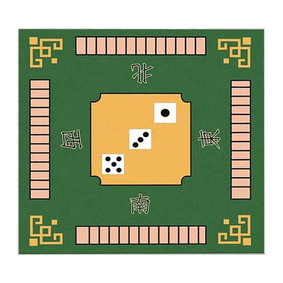 SSNTSY 29.5" Square Mahjong Mat Cloth Poker Table Cloth Fabric Table Cover Foldable Felt Game Table Pad for Home Resterant Party Supplies