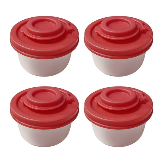 SSNTSY 2oz Mini Salt and Pepper Shaker Plastic Salt Shaker Spice Dispenser Airtight Pepper Container with Red Lid for Home Kitchen Dining Bar