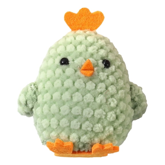 SSNTSY 3.15" Chick Decoration Plush Chicken Statue Little Chick Pendant Colorful Three-Dimensional Easter Chick for Home Holiday Party Supplies