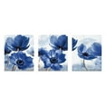 thumbnail image 1 of SSNTSY 3Pcs 5.1" X 7.1" Abstract Blue Flower Canvas Wall Art Wall Picture Decor Watercolor Flower Poster Wall Painting Artwork for Living Room Bedroom Home Decoration Unframed, 1 of 8
