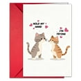 thumbnail image 1 of SSNTSY 4.7x7 inch Anniversary Card for Couples - Romantic Valentine‘s Day Greeting Card for Him & Her, Cat, 1 of 5