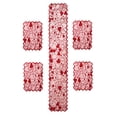 thumbnail image 1 of SSNTSY 5pcs Valentines Table Runner & Table Placemat Set Valentine Day Table Mat Lace Valentines Day Table Runner for Home Wedding Party, 1 of 4