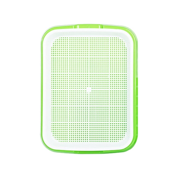 SSNTSY 9.3" x 12.6" Seed Sprouting Tray Microgreens Growing Tray Ractangle Soil-Free Sprouter Tray Plastic Fodder Trays for Sprouting Seeds, Beans, Wheatgrass