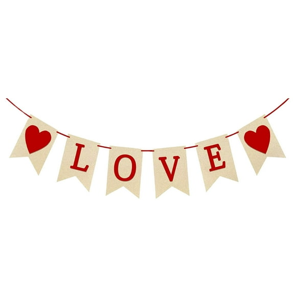 SSNTSY 9.8ft Heart Garland Valentines Day Decoration Heart String Ornament Valentines Banner for Love Decorations, Romantic Decorations Special Night