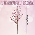 thumbnail image 1 of SSNTSY Artificial Berry Floral Stems with Hearts - Red Berry Picks for Valentine’s Gifts, Wedding, Christmas Decor, Vase Filler, 6 Pcs, 1 of 7
