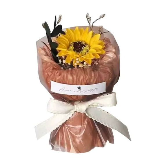 SSNTSY Bouquet of Handmade Soap Roses - Cute Floral Shaped, Long-Lasting Scented Decor Gift