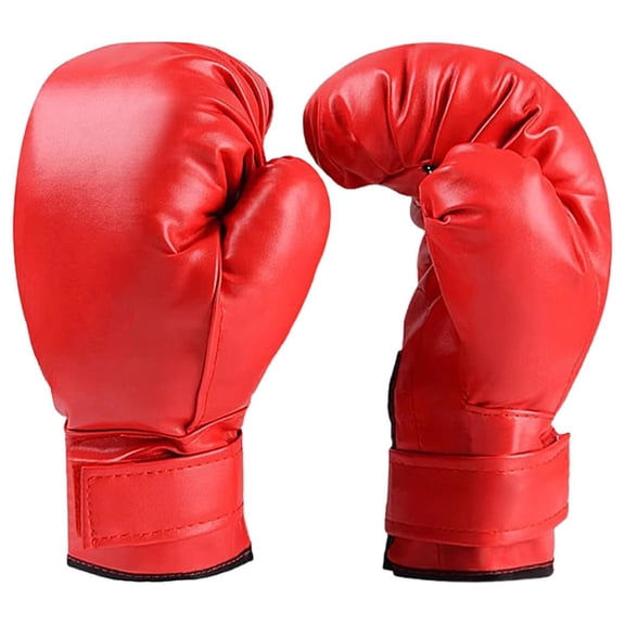 SSNTSY Boxing Gloves Training Sparring Red Universal PU Leather Training Gloves for Men Women Heavy Punching Bag