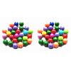 SSNTSY Checkers Round Balls Game Replacment 0.51 inch Diameter Multicolor 120 Pcs for Crafting Board Game