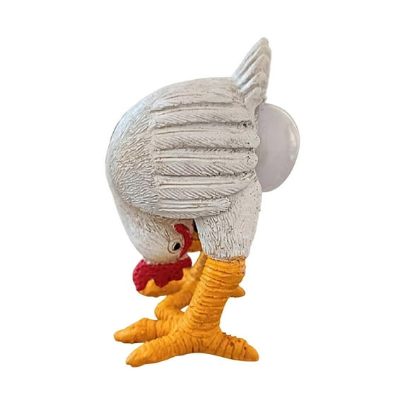 SSNTSY Chicken Egg lamp Lifelike Rooster Lamp Resin Hilarious LED Desk Lamp for Shelf Bedside Table or Study