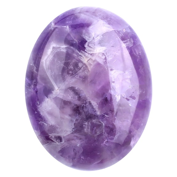 SSNTSY Crystal Thumb Worry Stone Oval Polished Rocks Crystal Egg 1.6 X 2.4 inch for Anxiety Relief Meditation Reiki Balancing Easter Decor